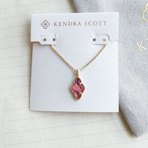 Kendra Scott - Framed Abbie Gold Light Burgundy Necklace